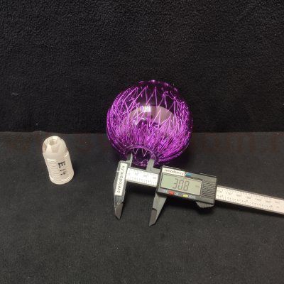 Плафон стекло шар фиолетовый с пружиной 100мм Е14 (31мм посадка) CL604 Попурри