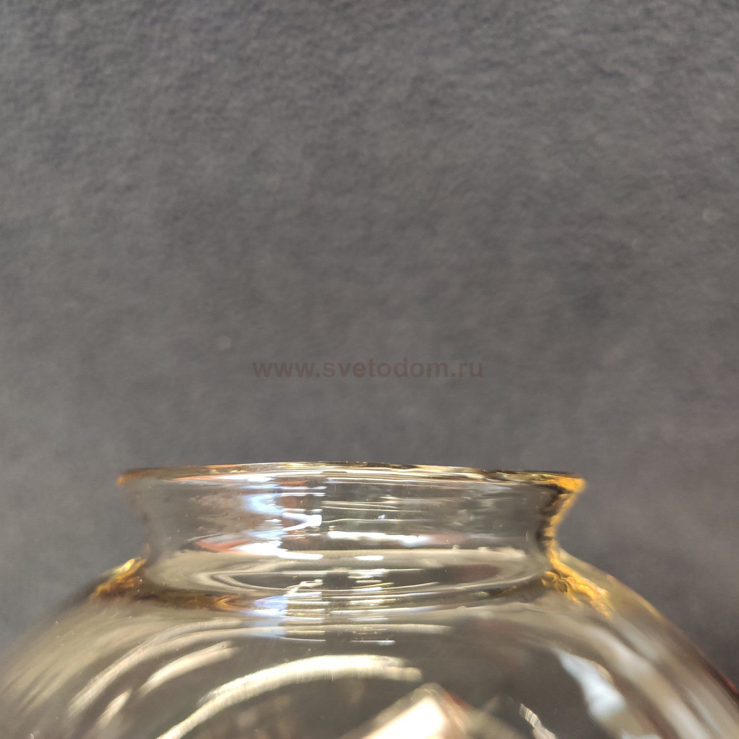 Плафон стекло шар тонированный под винты  с юбкой 120*125мм (50мм посадка) CL105 Планета