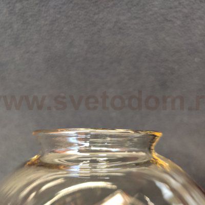 Плафон стекло шар тонированный под винты  с юбкой 120*125мм (50мм посадка) CL105 Планета