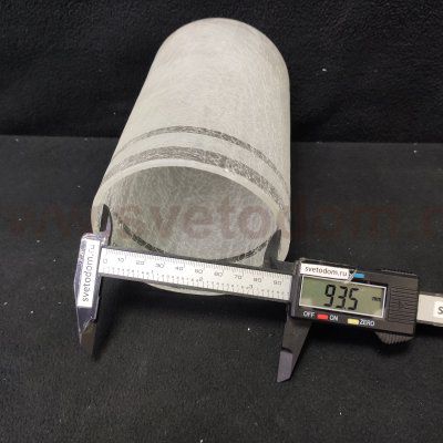 Плафон стекло матовое 130*100мм Е27 (42мм посадка) CL156.11 Фортуна