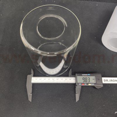 Плафон стекло двойное 130*100мм Е27 (42мм посадка) CL169 Аэлита