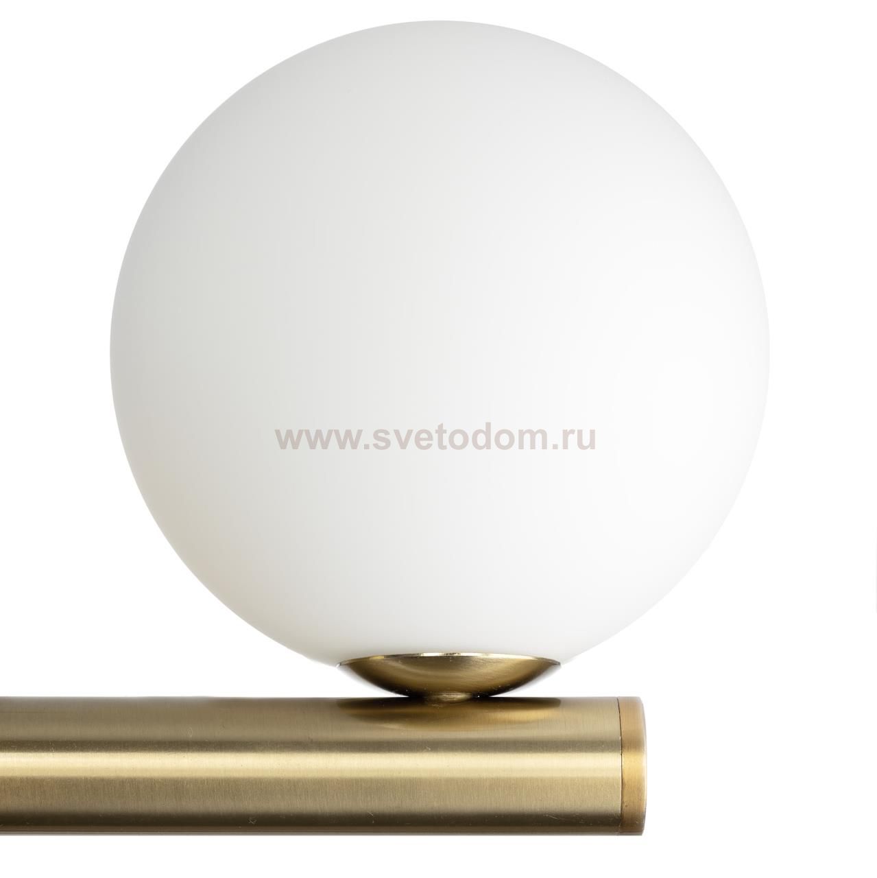 Плафон стеклянный шар матовый белый 120мм с резьбой G9 CL205 Рунд