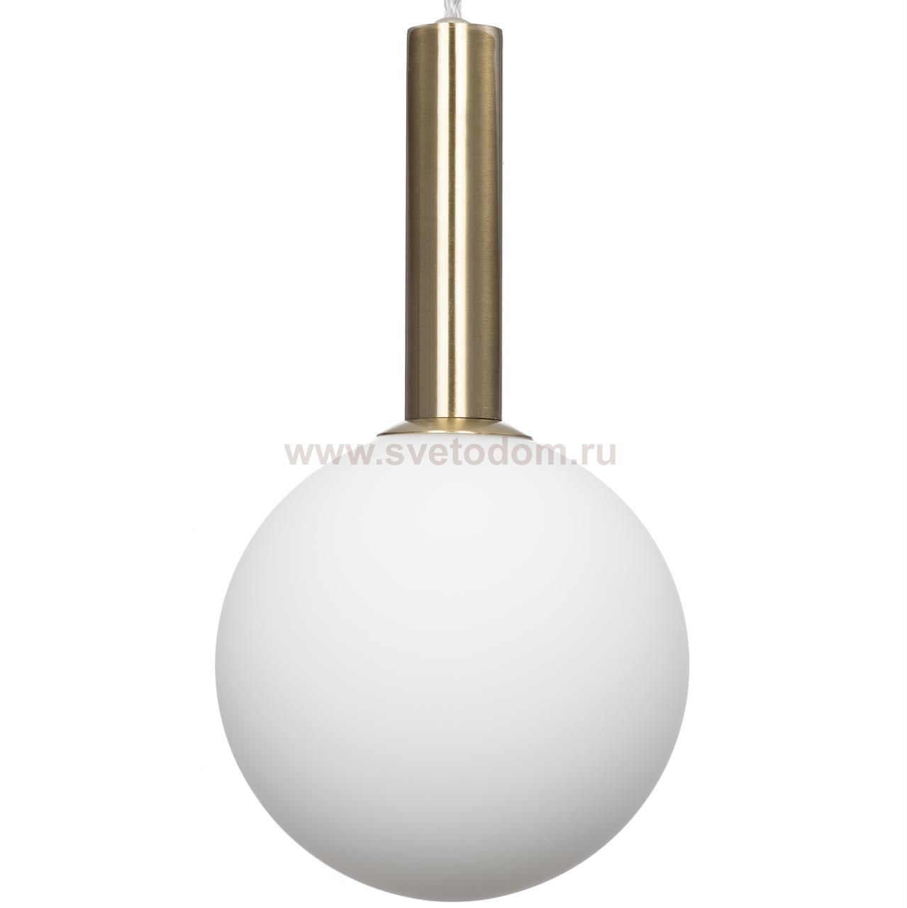 Плафон стеклянный шар матовый белый 120мм с резьбой G9 CL205 Рунд