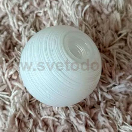 Плафон стекло шар матовый полосатый с резьбой G9 20мм Citilux CL215 Монка 