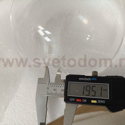 Плафон стеклянный шар прозрачный 100мм с резьбой G9 Cl218 FISHER
