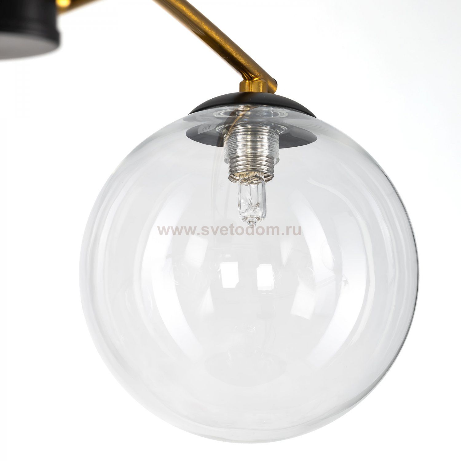 Плафон стеклянный шар прозрачный 150мм с резьбой G9 Cl218 FISHER