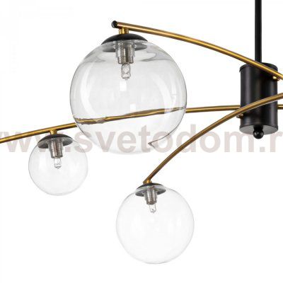 Плафон стеклянный шар прозрачный 150мм с резьбой G9 Cl218 FISHER