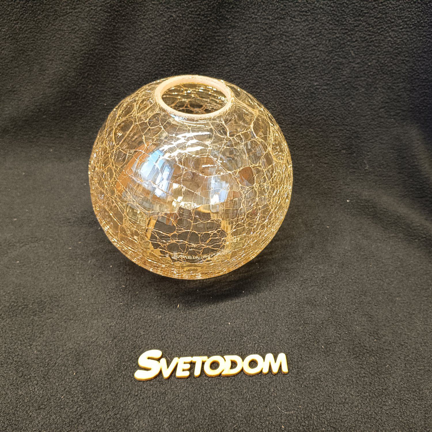 Плафон стекло янтарное 150*136мм Е27 (42мм посадка) CL419 Каир