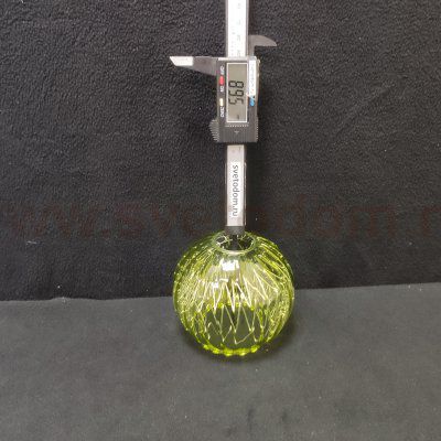 Плафон стекло шар зеленый с пружиной 100мм Е14 (31мм посадка) CL604 Попурри