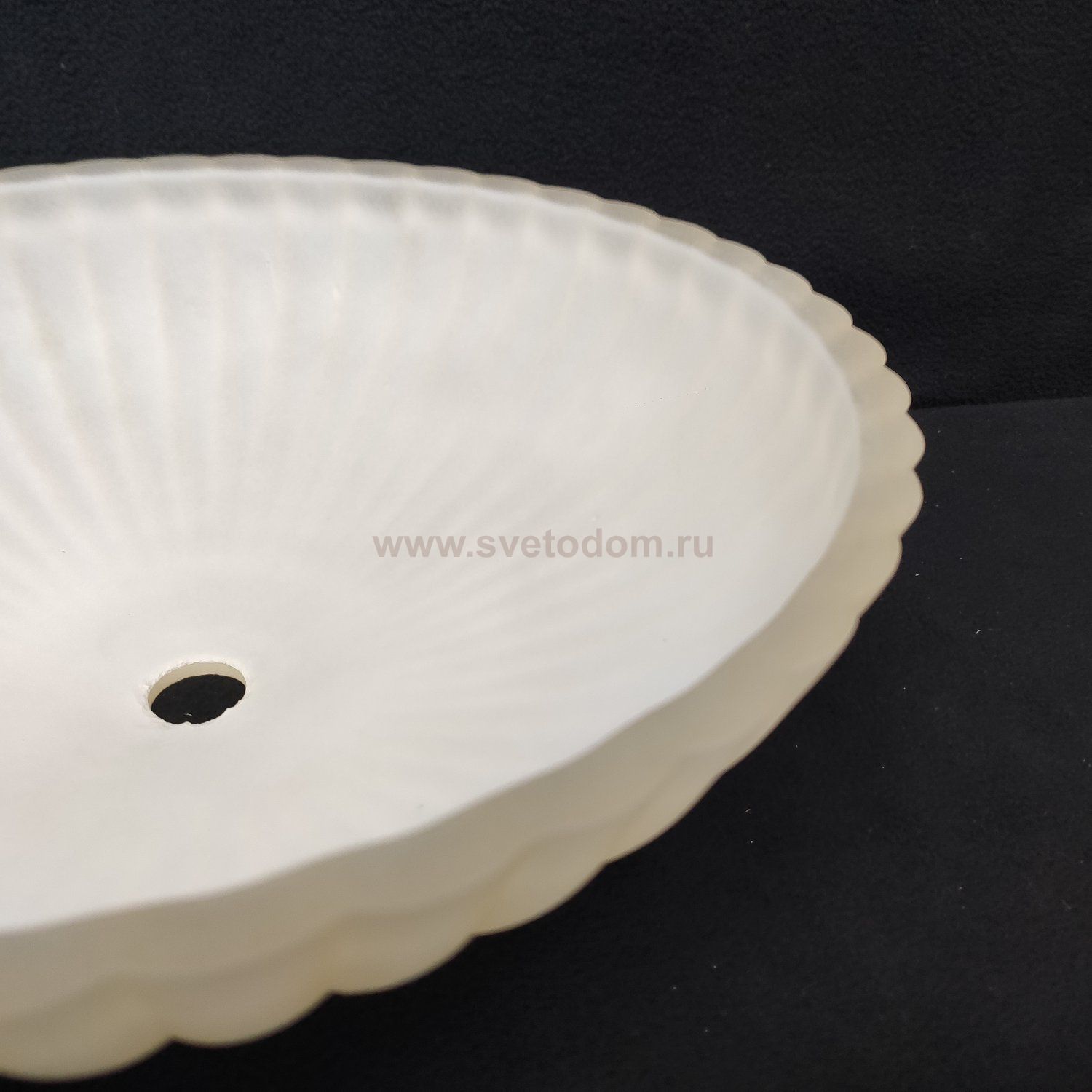 Плафон центральный стекло матовое шампань 600*90мм под стержень Somon 1004-60