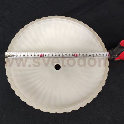 Плафон стекло центральное матовое шампань 300*90мм под стержень Somon 1004-30