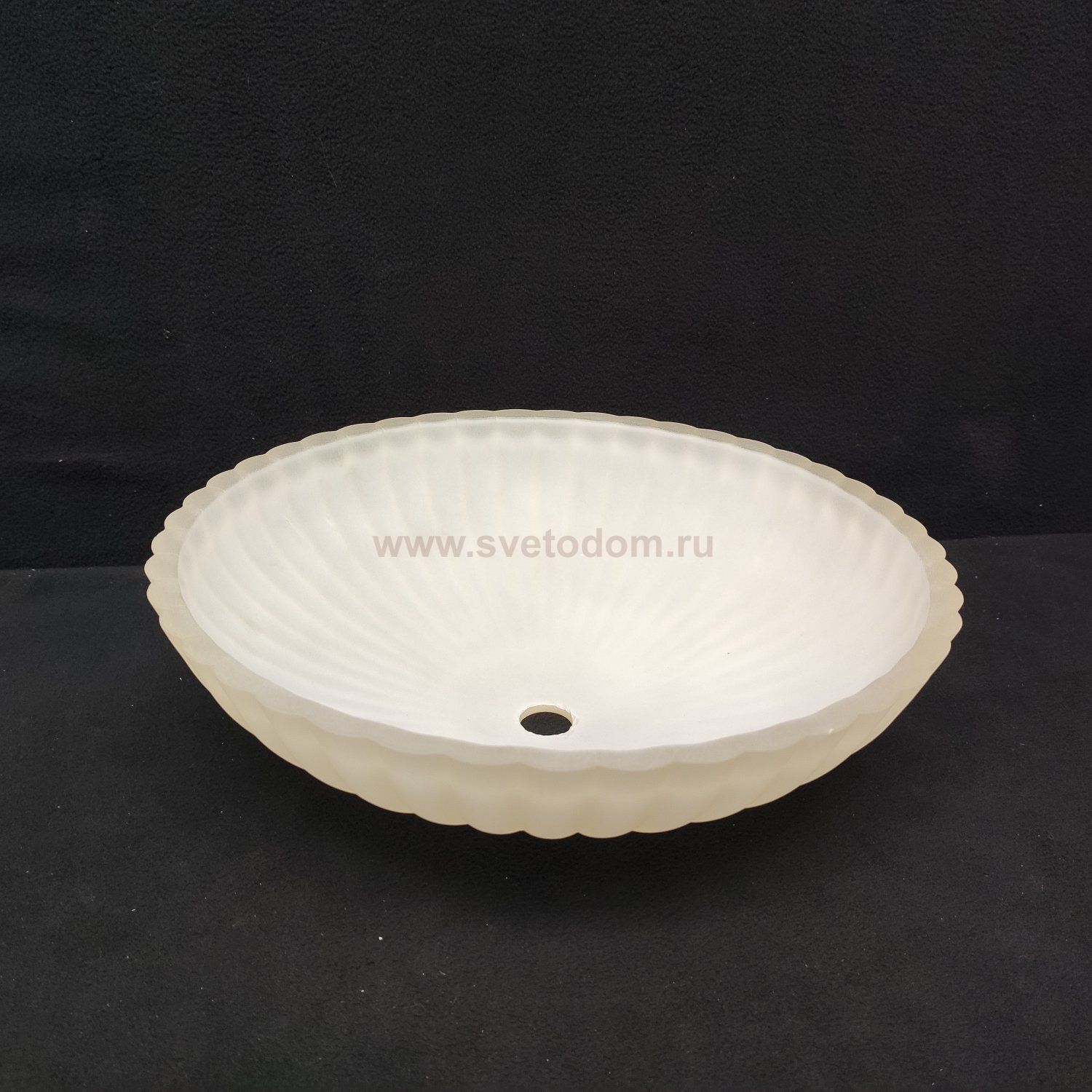 Плафон стекло матовое шампань 400*90мм под стержень Somon 1004-40