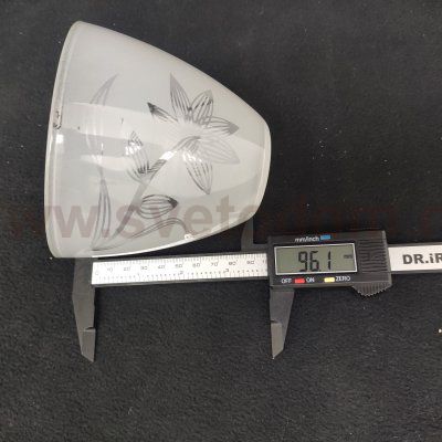 Плафон стекло с узором 110*96мм Е27 (42мм посадка) Colosseo 73024