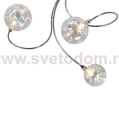 Плафон стекло перламутровое 80мм Cosmo к артикулу 70404 80мм G4