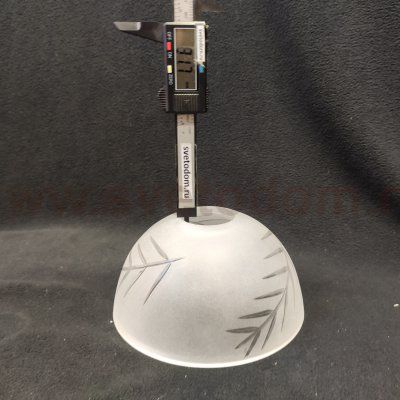 Плафон стекло матовое с узором 160*95мм Е27 (40мм посадка) CL406 Кремона