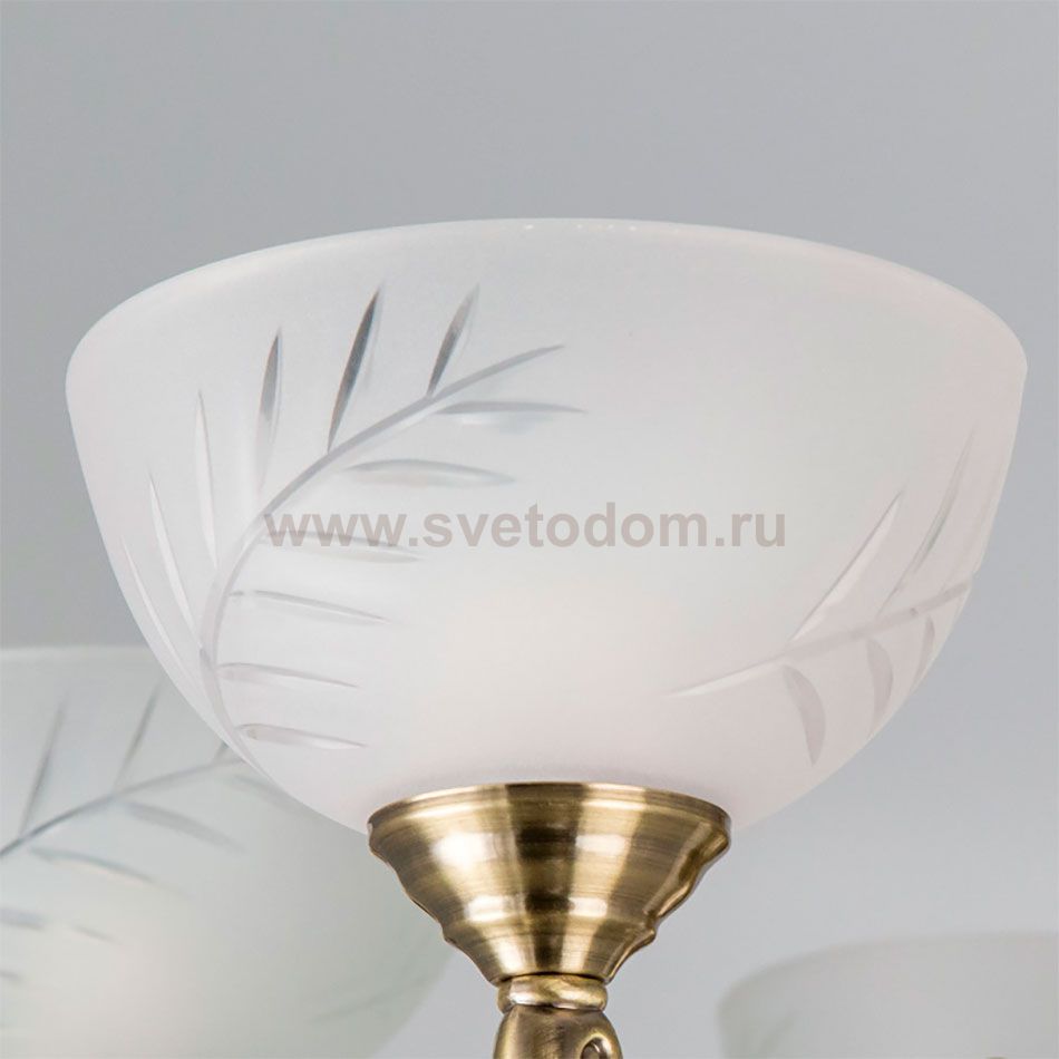 Плафон стекло матовое с узором 160*95мм Е27 (40мм посадка) CL406 Кремона