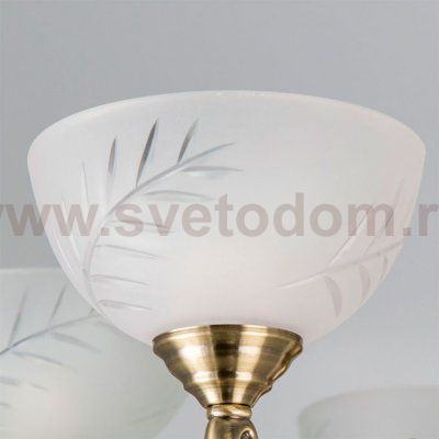 Плафон стекло матовое с узором 160*95мм Е27 (40мм посадка) CL406 Кремона