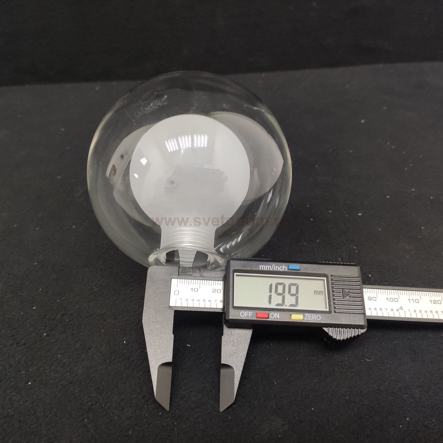 Плафон стекло двойное шар 100мм под резьбу G9 20мм Divinare 3360 DALLAS