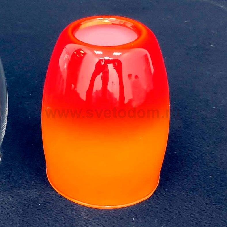 Плафон стекло оранжевый внутренний 85*70мм E14 Евро 9808, 30151 Конфетти