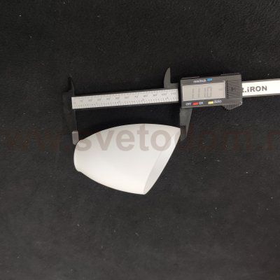 Плафон белый под цоколь E14 со скосом (80*110мм)