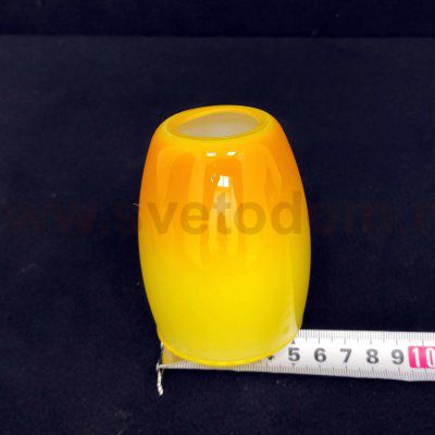 Плафон стекло желтое внутренний 85*70мм E14 Евро 9808 / 30151 Конфетти