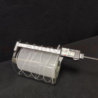 Плафон стекло двойное с узором 150*110мм E27 (43мм посадка) Экономсвет 050J