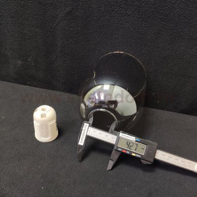 Плафон стекло дымчатый 120*150мм E27 (43мм посадка) Евро 60118 Tandem 