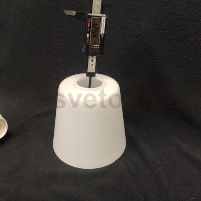 Плафон стекло матовый белый 140*125мм Е27 (43мм посадка) Евро 70085 Fresco