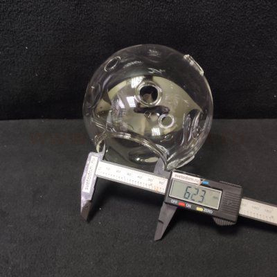 Плафон стекло прозрачный с отверстиями 130мм (62мм посадка) SLE102501 BACA