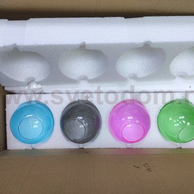 Плафон стекло розовый 120мм (58мм посадка) Freya FR5083 Nancy