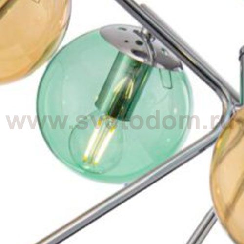 Плафон стекло салатовый 120мм (58мм посадка) Freya FR5083 Nancy