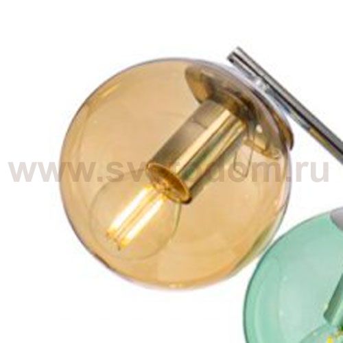 Плафон стекло желтый 120мм (58мм посадка) Freya FR5083 Nancy