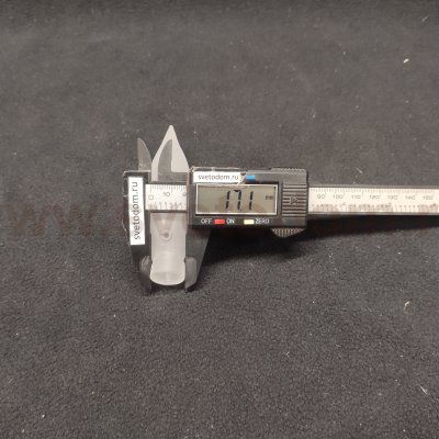 Плафон стекло матовое в виде свечи 35*105мм G4 (12мм посадка)