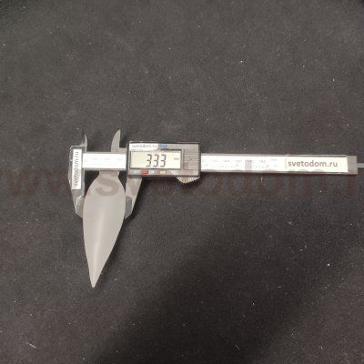 Плафон стекло матовое в виде свечи 35*105мм G4 (12мм посадка)