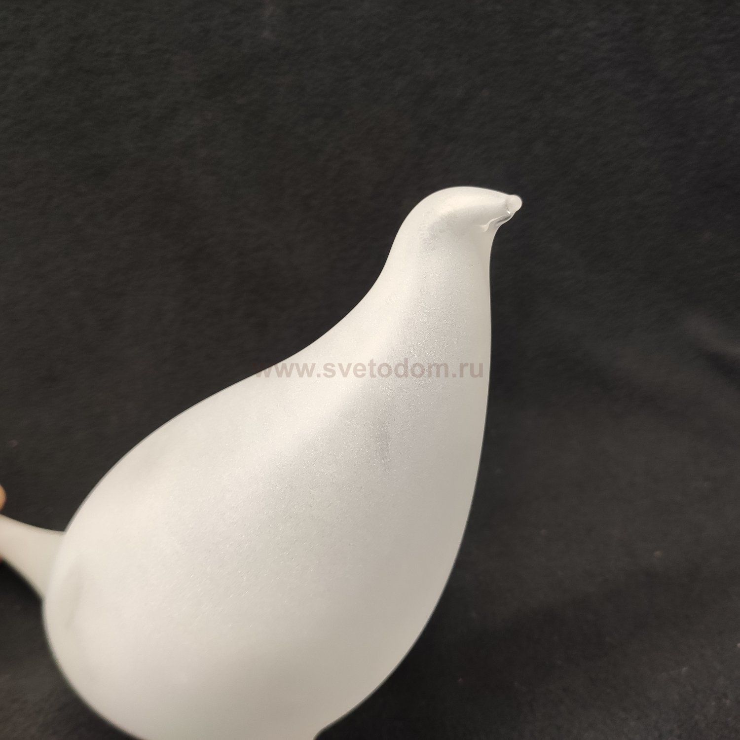 Плафон стекло матовое в виде птички 85*275мм под пружины 30мм G31213 Gerhort