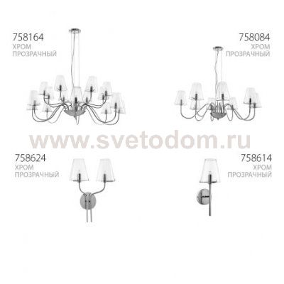 Плафон стекло прозрачное 115*120*60мм LS DIAFANO 758 V2