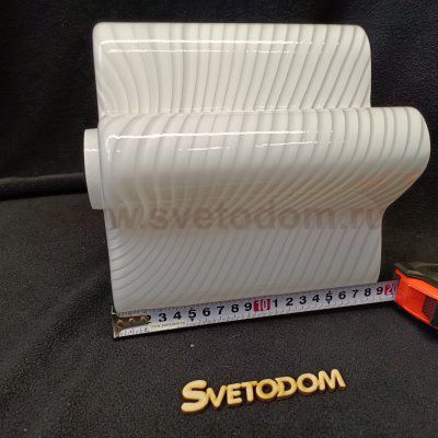 Плафон стекло полосатый 200мм Е27 (43мм посадка) SL117.50 Onde