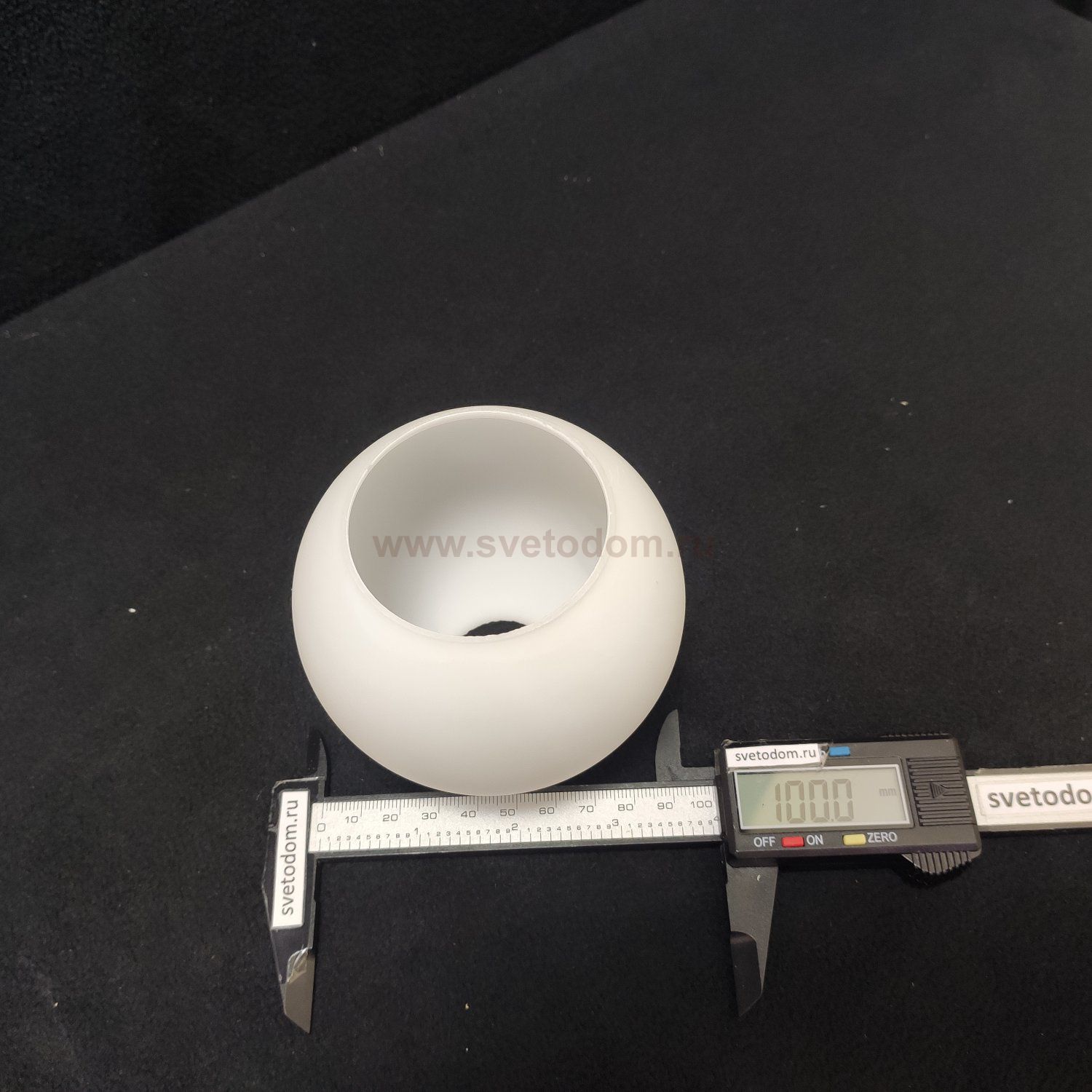 Плафон стекло белое матовое 100мм (33мм посадка) LSP-8124 Pinal