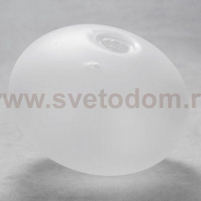 Плафон стеклянный эллипс полуматовый 150*110мм с резьбой G9 20мм LSP-8650 Covington