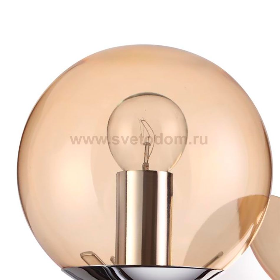 Плафон сстекло янтарный 140мм (57мм посадка) Lumion 4454 SIERRA под пружины