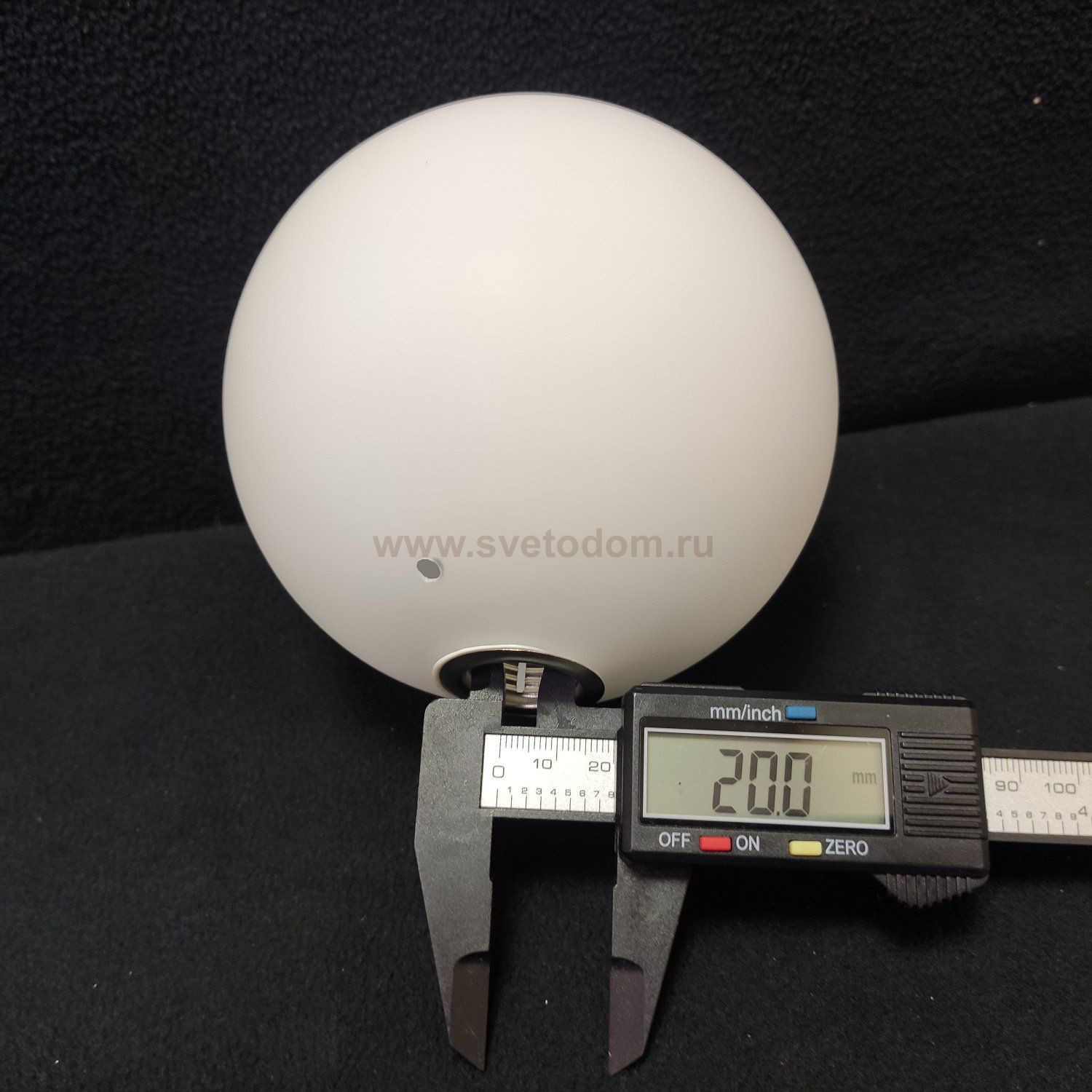 Плафон стекло белое матовое шар 120мм с резьбой G9 (20мм) LSP-8804 DOWNEY