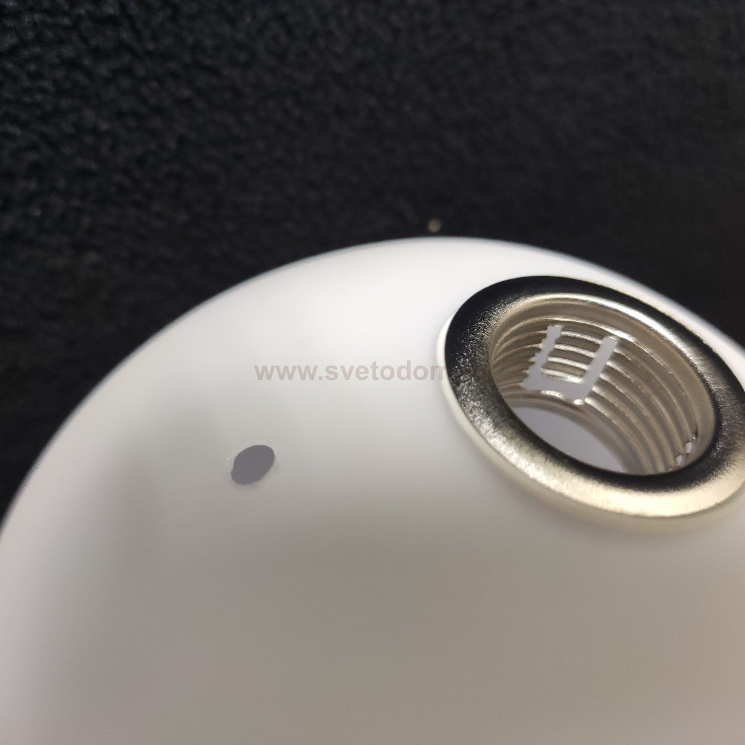 Плафон стекло белое матовое шар 80мм с резьбой G9 20мм Lussole LSQ-9794 Viterbo