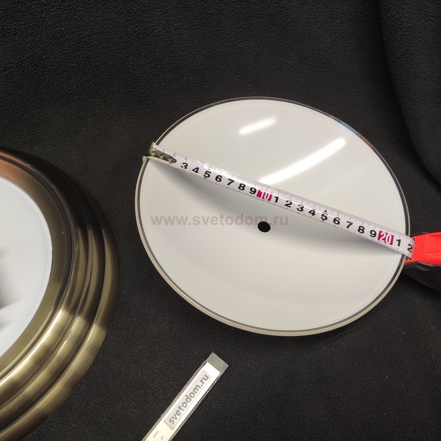 Плафон стекло матовое 220*50мм под стержень 12мм 5262 KAYLA