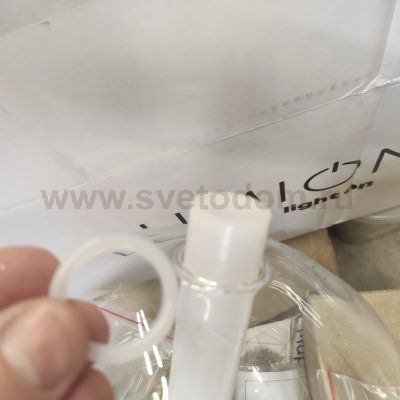 Плафон стекло прозрачное с двумя отверстиями 27мм диаметром 120мм Lumion 5671 LEDIO