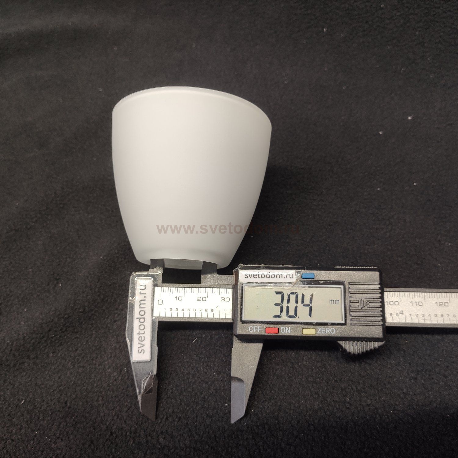 Плафон стеклянный малый боковой подсветки к торшеру  75*70мм Е14 (30мм посадка) Luusole LSP-00 DOUGLAS