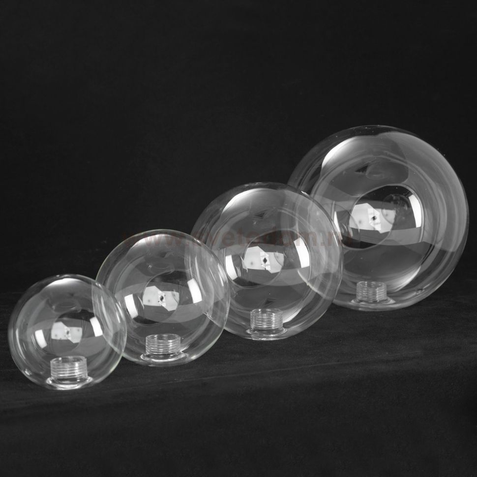 Плафон стекло прозрачное шар 100мм G9 с резьбой 20мм Lussole LSP-7000 BEAUMONT