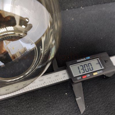 Плафон стекло тонированный 130мм (67мм посадка) LSP-8797 FISHERS