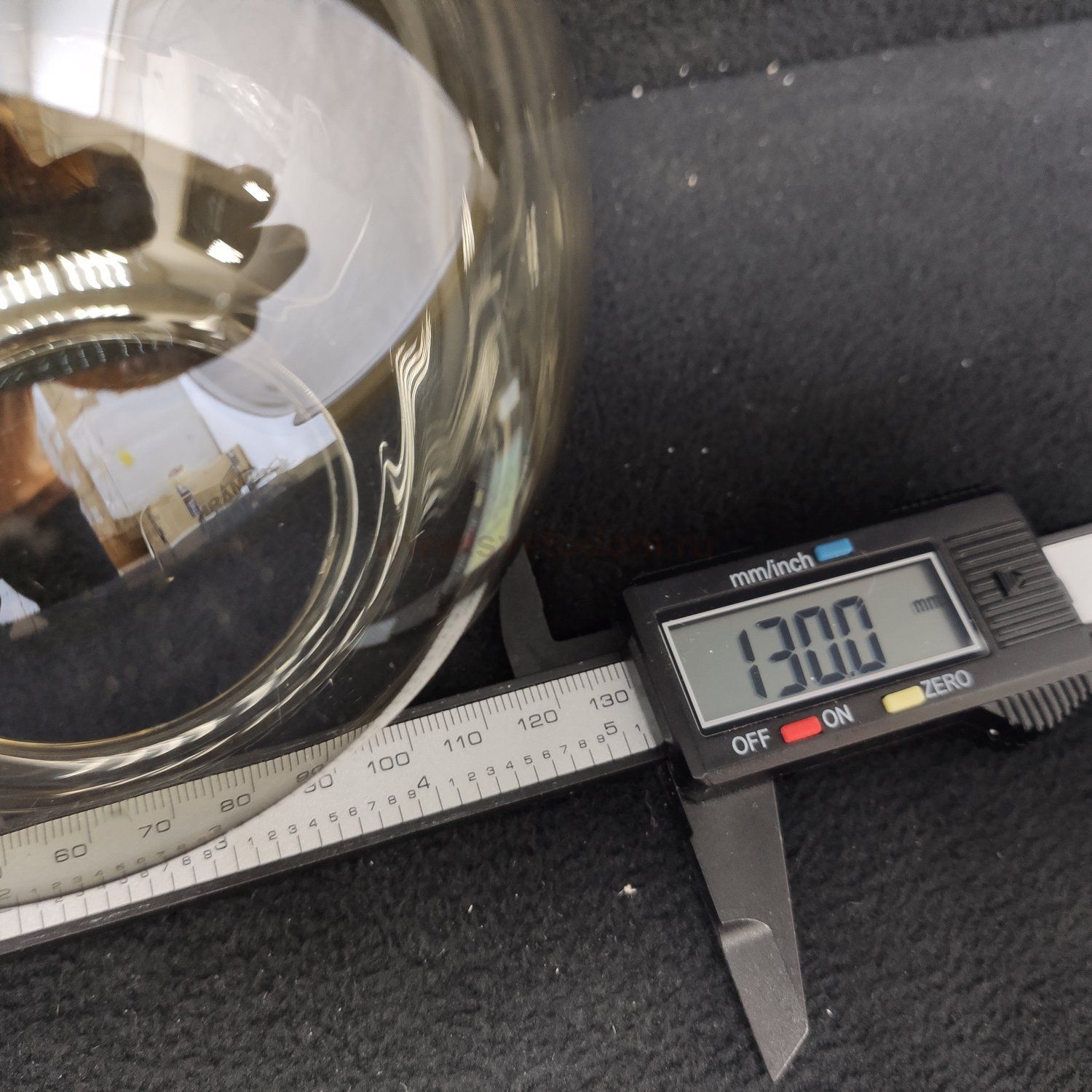 Плафон стекло тонированный 130мм (67мм посадка) LSP-8797 FISHERS