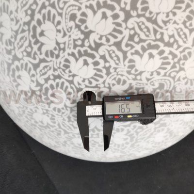 Плафон стекло с узором под стержень 380*80мм C908 Geometry Pascal (архив)