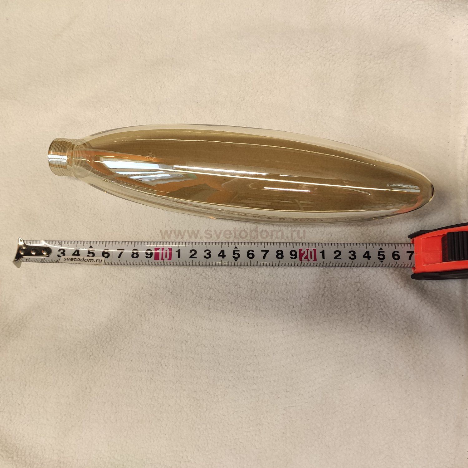 Плафон стекло тонированное 270*65мм с резьбой 22мм SL1174 DESIMA